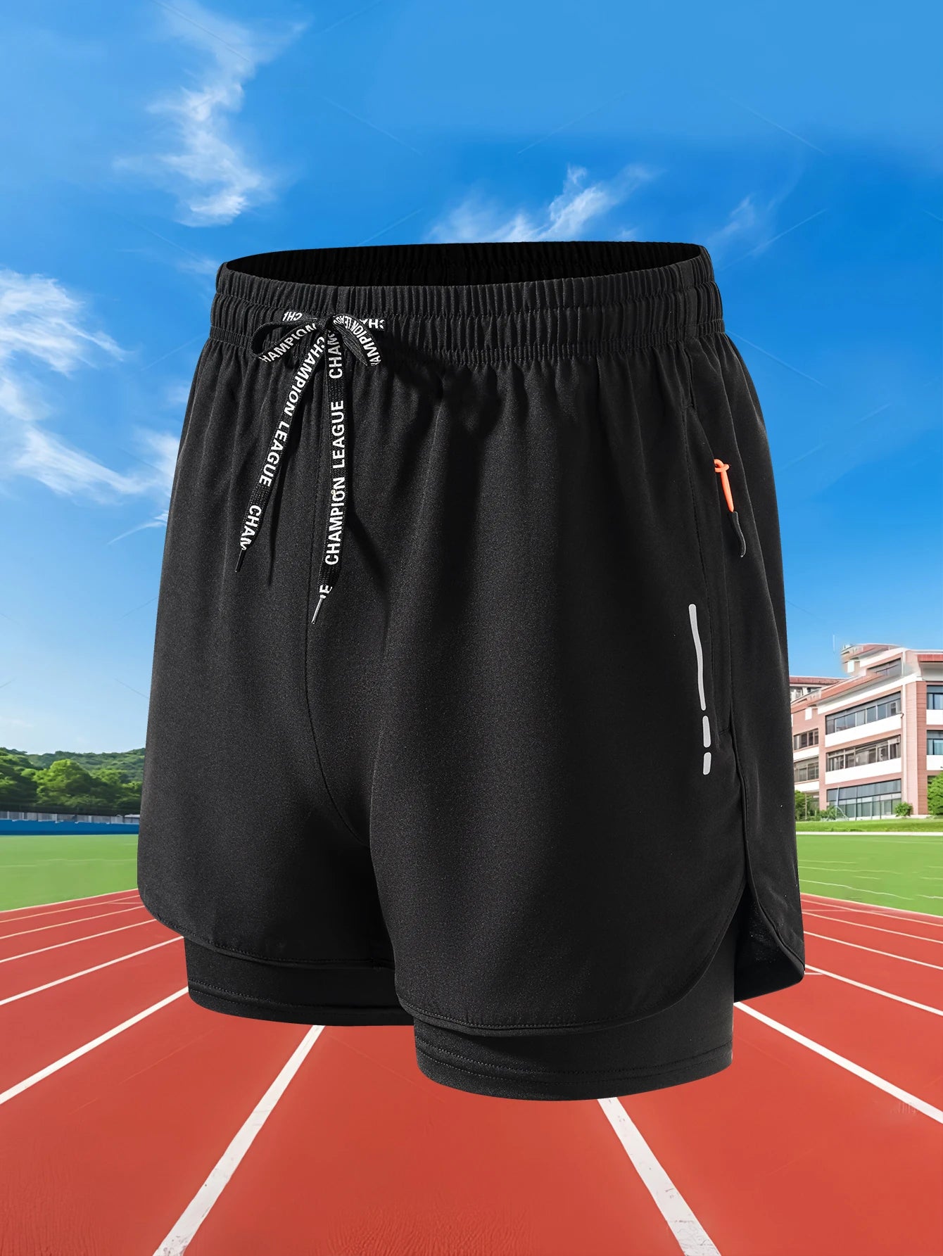 Shorts deportivos 2 en 1 para hombre: ligeros, de secado rápido y con doble capa, ideales para entrenar, correr y lucir tu mejor físico.