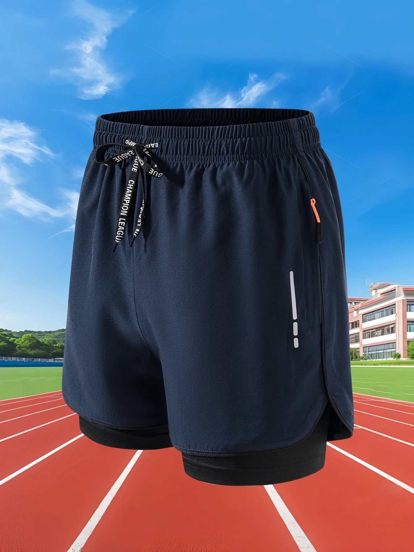 Shorts deportivos 2 en 1 para hombre: ligeros, de secado rápido y con doble capa, ideales para entrenar, correr y lucir tu mejor físico.